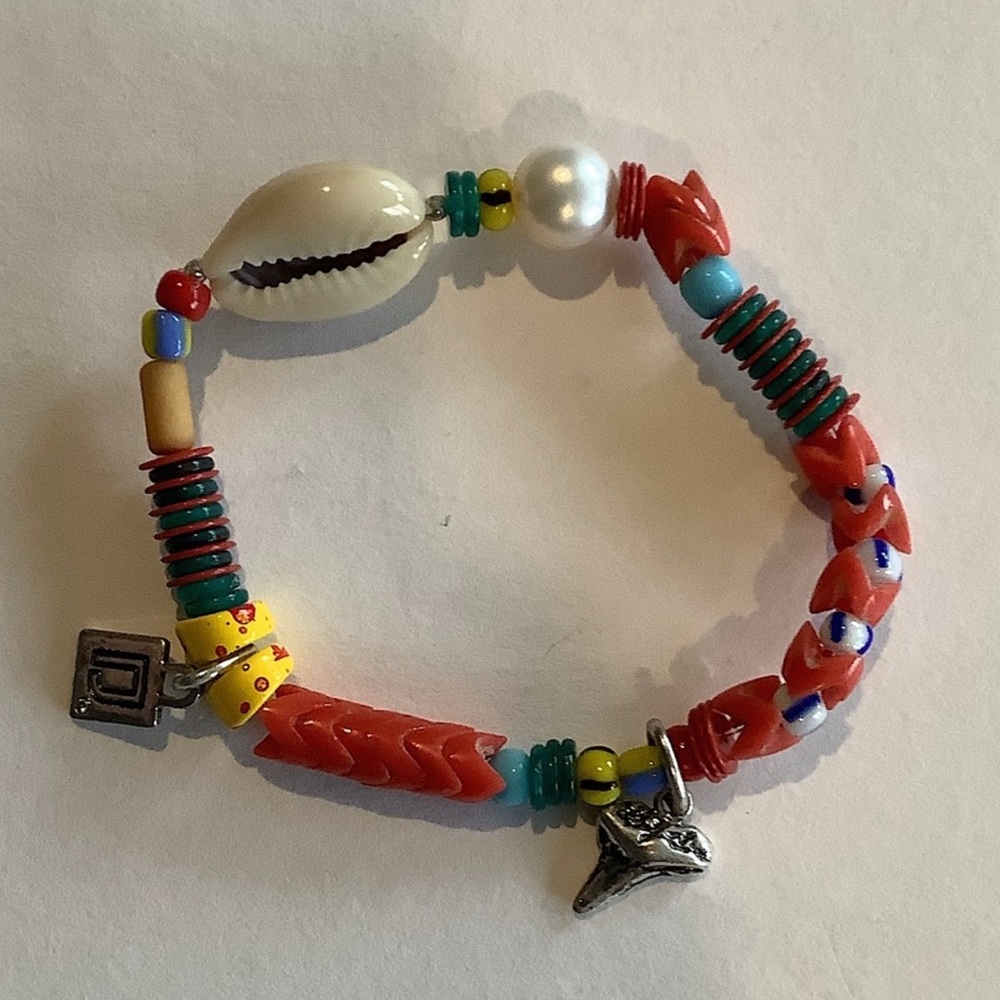 DANNIJO Red Concho Beaded Bracelet New
